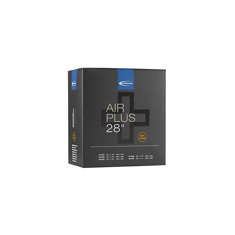 Schwalbe Unisex Air Plus Tube - Black, One Size