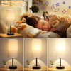 Tall Touch Bedside Table Lamp with USB - 3 Way