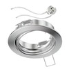 ledscom.de FERE Ceiling Mounting Frame Matt Chrome Swivelling (LED/Halogen/MR16/50 mm)