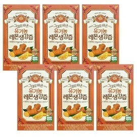 Wholeberry freshly squeezed organic lemon ginger juice 15g x 14 packets x 6 boxes VKS / 홀베리 그대로짜낸 유기농 레몬생강즙 15g x 14포 x 6박스 VKS