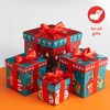 THE TWIDDLERS - 8 Christmas Cardboard Gift Boxes with Ribbon