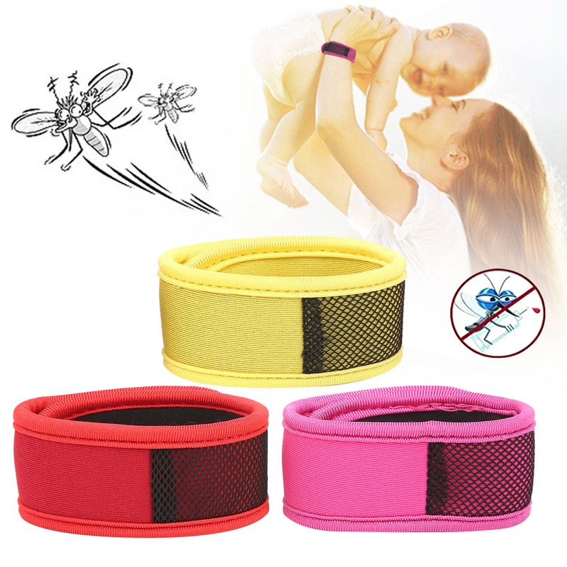 3Pcs Mosquito Repellent Bracelet Anti Inset Bug Wrist Band Strap