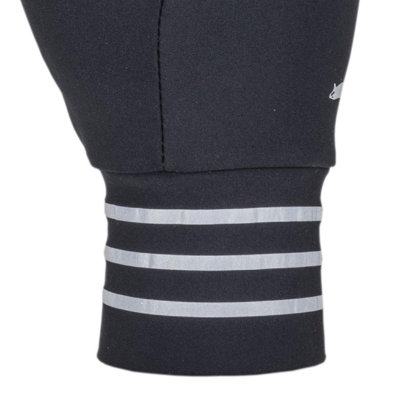 SEALSKINZ Solo Unisex Reflective Glove - Black/Neon Yellow, Medium