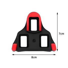 1 x Premium SPD Cleats for Cycling Shoes, Compatible with Shimano SPD SL Cleats, Durable, Non-Slip, High Performance Pedal Cleats for Road Bikes and Indoor Bikes (Red)