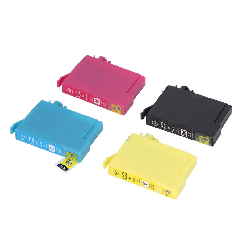 4PCS Printer Ink Cartridge Colorfast Clear Printing Large Capacity Ink