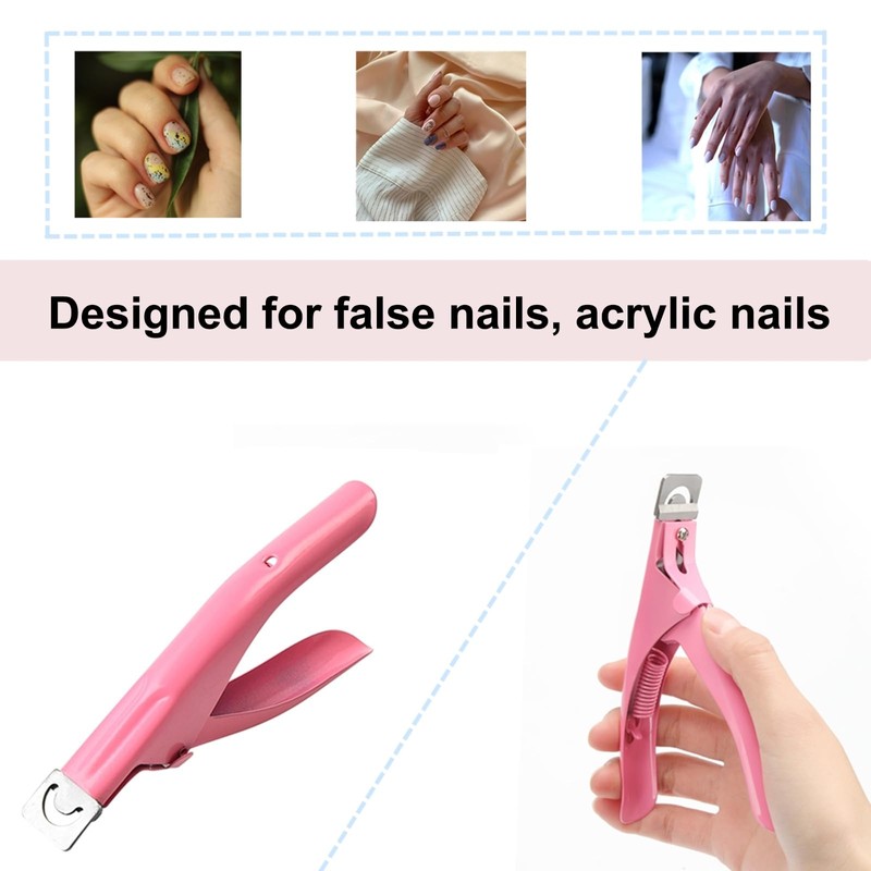 DOETYD Nail Cutter Clippers for False Acrylic Nails Nail Edge