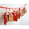 Miniblings DIY Advent Calender Set 24 Jute Bags Numbers Stars