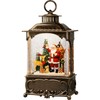 Santa Snow Globe Lantern Christmas Snow Globes, Lighted Christmas Decorations