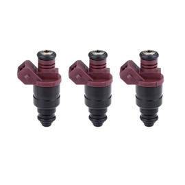 5WY2404A Fuel Injectors, Compatible with John Deere 825I Gator UTV 3 Cylinder Engine, MIA11720 4 Holes Engine Nozzles, Set of 3