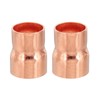 PATIKIL 7/8" to 3/4" ID Copper Reducer, 2pcs 99.9% Pure
