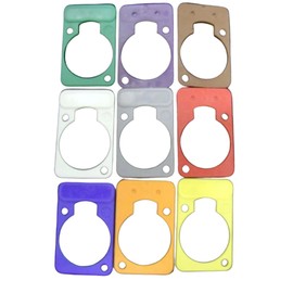 (9 Pack) Neutrik DSS-Mixed D-Series Lettering ID Plate for XLR Panel Connectors