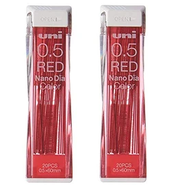 Mitsubishi Pencil 【2 Cases (40 pieces per case)】uni Color Mechanical Pencil Lead Refill Red U05202NDC.15 Mechanical Pencil