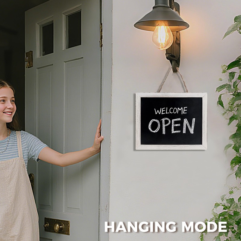 SELEAD Small Magnetic Chalkboard Words Sign Board - 10x12 Inch