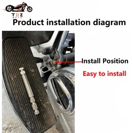 TDZ MOTO Steel Inner Shifter Lever Shaft Fit for Harley (1984-2016 Replace for 33709-82A)