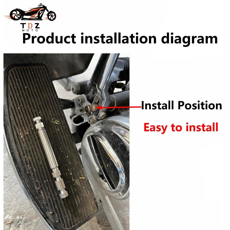 TDZ MOTO Steel Inner Shifter Lever Shaft Fit for Harley