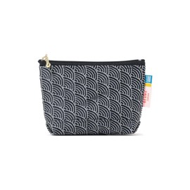 Beams Japan Wallet/Pouch, Takada Textile x BEAMS Japan Bespoke Foldable, Palm Pouch, Pattern, seigaiha wave pattern
