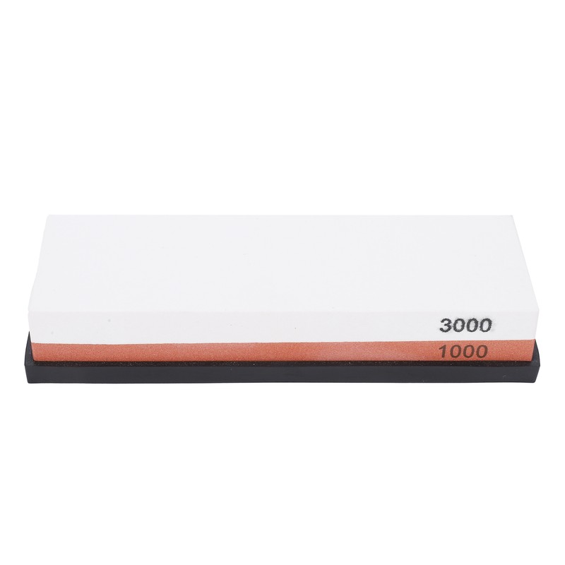 Household Knife Sharpening Stone White Corundum Whetstone with Base 1000