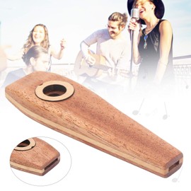 Wood Kazoo Smooth Kazoo Musical Instrument Wooden Portable Kazoo Toy Party