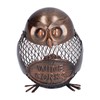 Art Wrought Iron Owl Storage Tank Metal Money Box Handicrafts