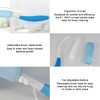 Long Handle Bath Brush, Anti-Slip Curve Handled Bath Body Brush,