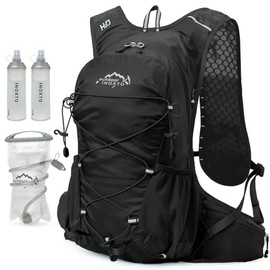 IX INOXTO Mochila de hidratación ligera de 18 litros con mochila de 2 litros de agua para mujeres y hombres, mochila de agua aislada para senderismo, correr, festivales, ciclismo