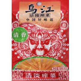 Chongqing Fuling Zhacai Preserved Mustard Si Chuan Zha Cai (Pack of 10) (Light Flavor 2.82 oz, 10 Packs)