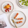 AmorArc Ceramic Dinner Plates Set of 6, 10.5 Inch Handmade