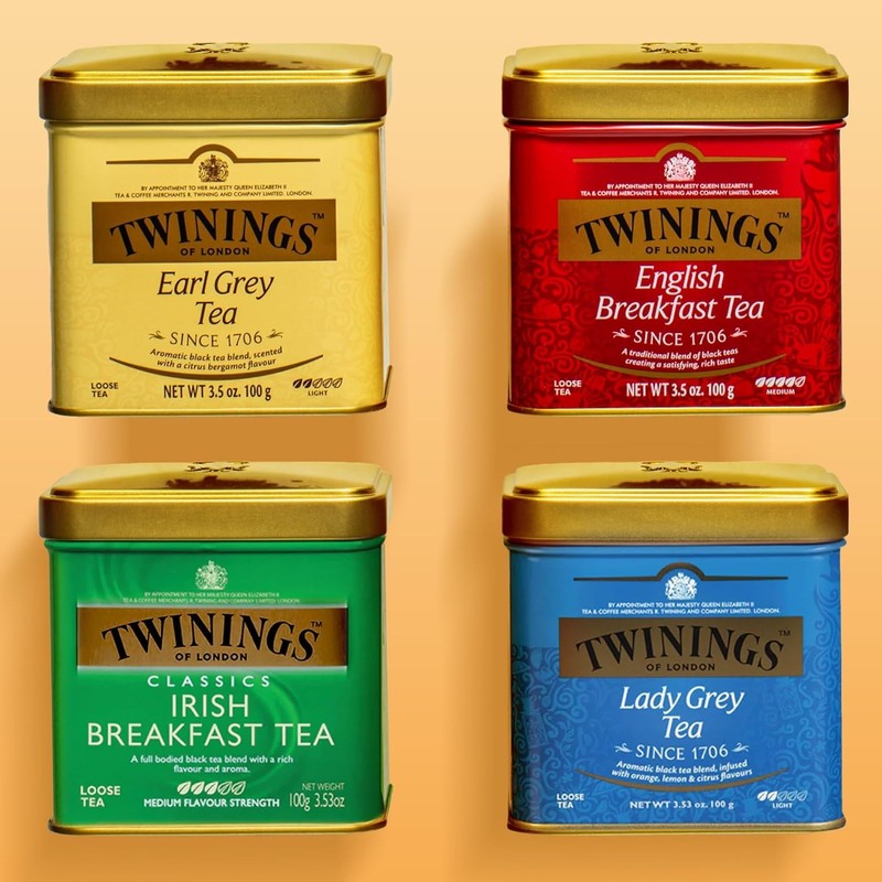 Twinings English Breakfast Loose Tea Tin, 3.53 Ounce Tin (Pack
