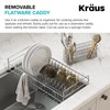 Kraus Workstation Kitchen Sink Dish Drying Rack Drainer and Utensil