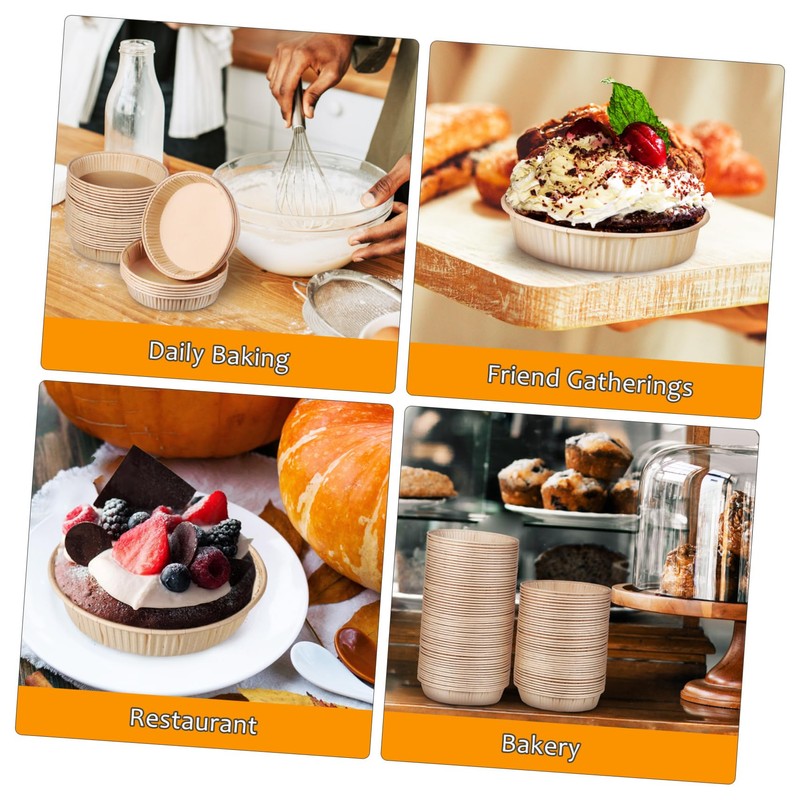 Alipis 100 Pcs Mini and Pie Pans Round Bottom Easy
