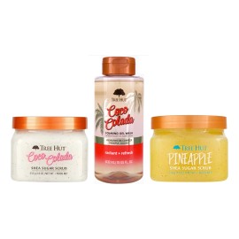 Exfoliante, Gel Espumoso Y Crema 3pack Tree Hut Elige Aroma