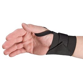 Decade 41660BL Single Strap Wrist Wrap, Universal, Black