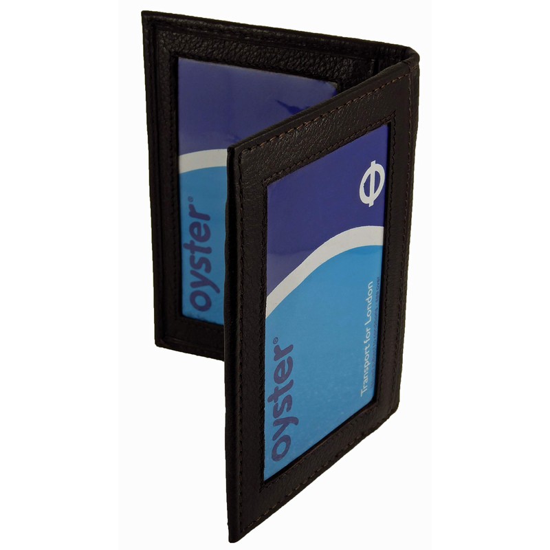 Hide and Sleek Real Leather Travel Oyster Card Holder with