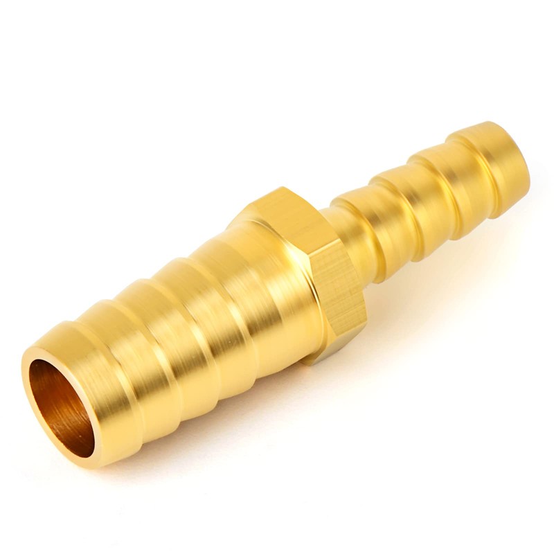 ERGAOBOY 5pcs 6mm x 8mm Brass Reducing Hose Connector Straight
