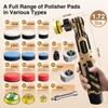 Blycorul Cordless Mini Polisher,1/1.5/2Inch,DA&RO with 11 Variable Speed 2500-6000 RPM,2.3Ah
