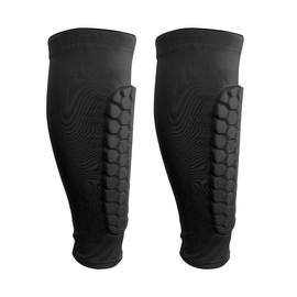 Football Sock Sleeve, Team Leg Sock, Black Sock Sleeve, Shin Guard, Soccer Shin Guards Sleeves for Football Running or Training Beginner, Playing Football, Cycling, Climbing