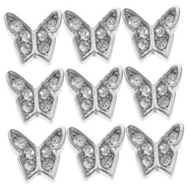 Housoutil 20pcs Nail Charms Nail Art Charms Butterfly Diamond Art Amulet DIY for Butterflies Manicure