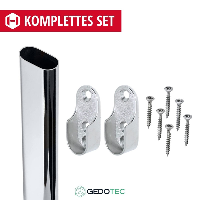Metal Oval Cabinet Rail
