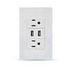 Megaluz HY-B310 Placa Contacto Tomacorriente Inteligente Conector USB 2 Puertos