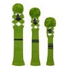 Scott Edward 3Pcs Golf Head Cover Set for Driver(460cc) Fairway