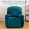 MIFXIN Recliner Chair Cover 4 Piece Velvet Stretch Recliner Chair