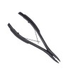 Alicates para Extensiones de Cabello Negro, Pinzas de Acero Inoxidable