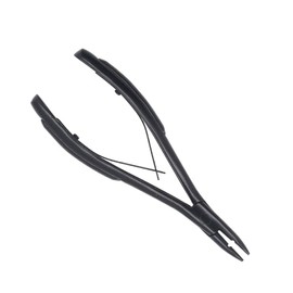Alicates para Extensiones de Cabello Negro, Pinzas de Acero Inoxidable con Agarre para Microeslabones y Microbucles