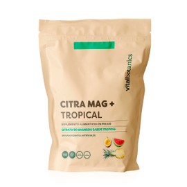Citrato de Magnesio en Polvo 600 gramos  Citrato de Magnesio con Colágeno Hidrolizado Puro  Suplemento Alimenticio  VITAL BOTANICS (600 gramos, Sabor 
