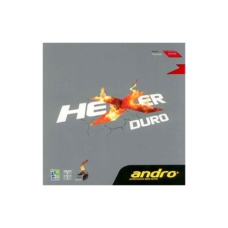 ANDRO Hexer Duro Rubber Black 1.9 mm
