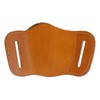 Barsony New Quick Slide Gun OWB Saddle Tan Leather Holster