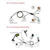 1 to 5 Electric Bike Cable Plastic Rubber Lithium Battery