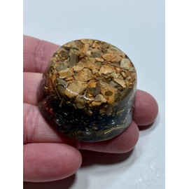 Leopard Jasper Orgone Generator Energy Accumulator 7.83Hz/432Hz/528Hz/Advance Harmonics Many Beautiful Ingredients!! (Leopard Jasper)