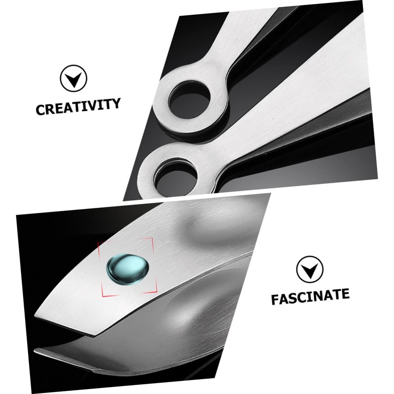 Zerodeko Stainless Steel Fish Tweezers Ergonomic Cooking Tool for Hair