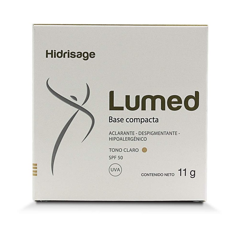 Lumed Base de Maquillaje Compacta, Aclarante y Despigmentante, Protector solar